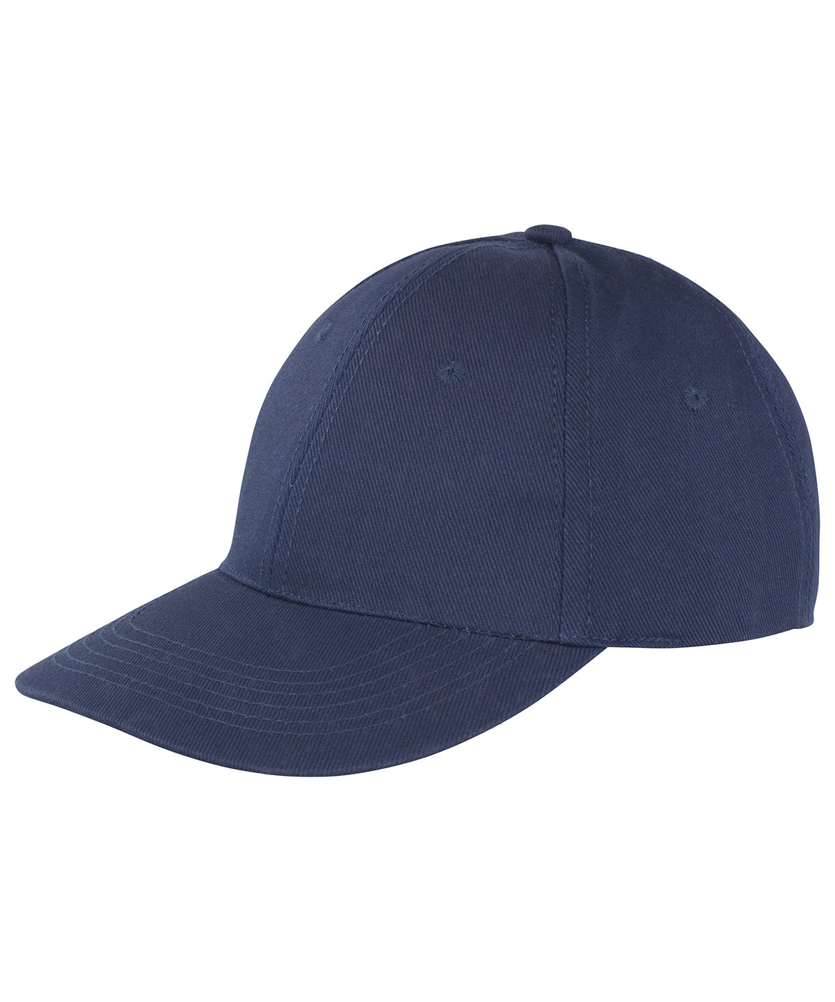 Caps - Memphis 6-panel Borstad Bomull Låg Profil Keps Navy One size