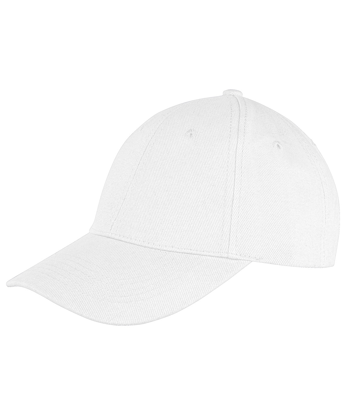 Caps - Memphis 6-panel Borstad Bomull Låg Profil Keps White One size