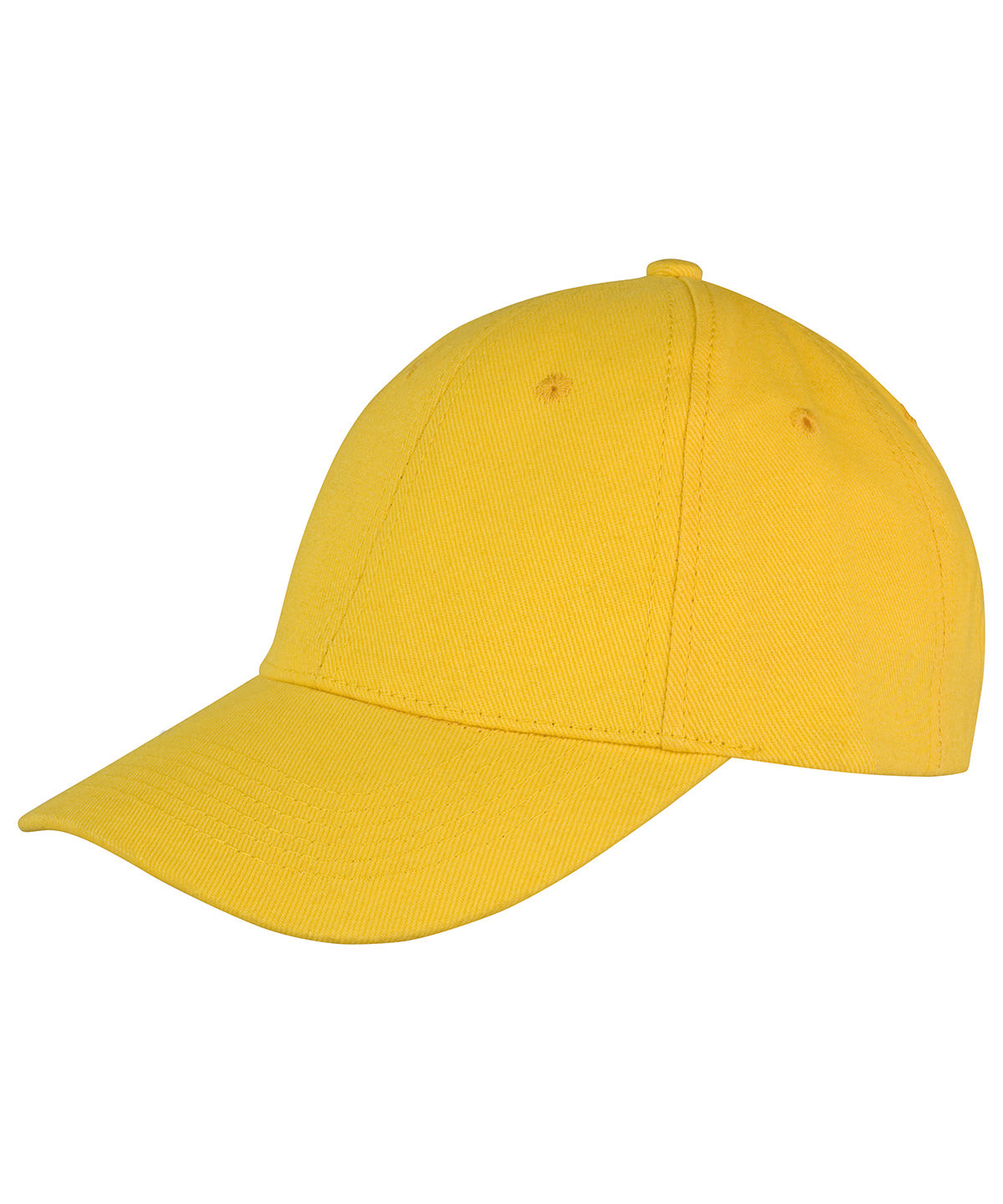 Caps - Memphis 6-panel Borstad Bomull Låg Profil Keps Yellow One size