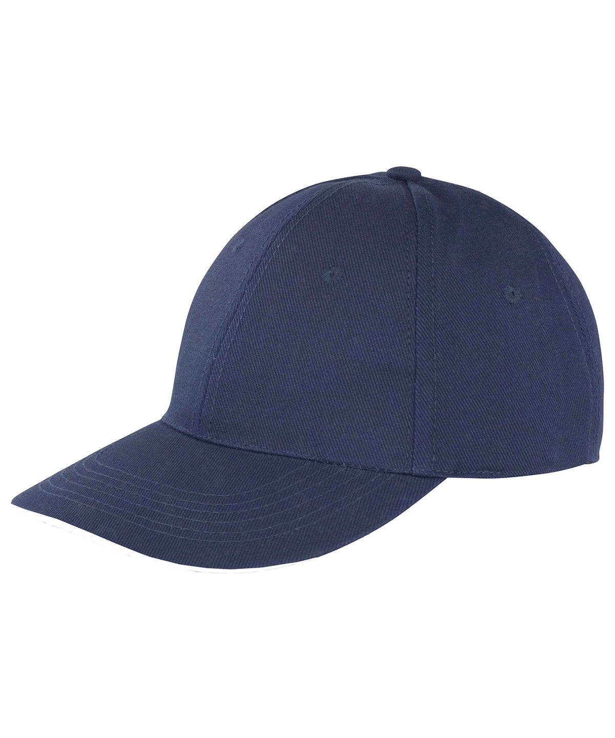 Caps - Memphis Borstat Bomull Lågprofil Sandwich Toppkeps Navy White One size