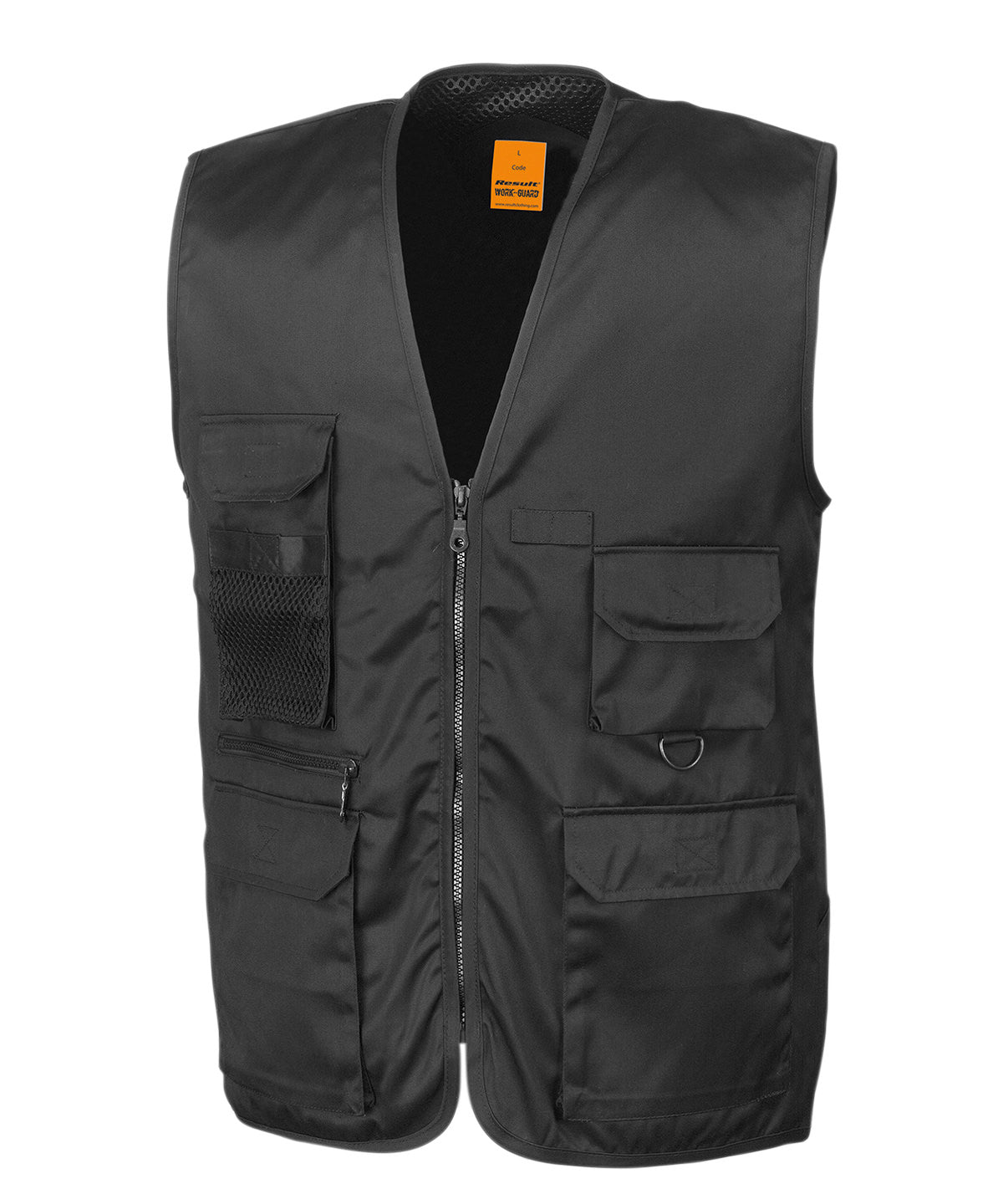 Gilets & Body Warmers - Mångsidigt Safari-linne med 11 Fickor Black