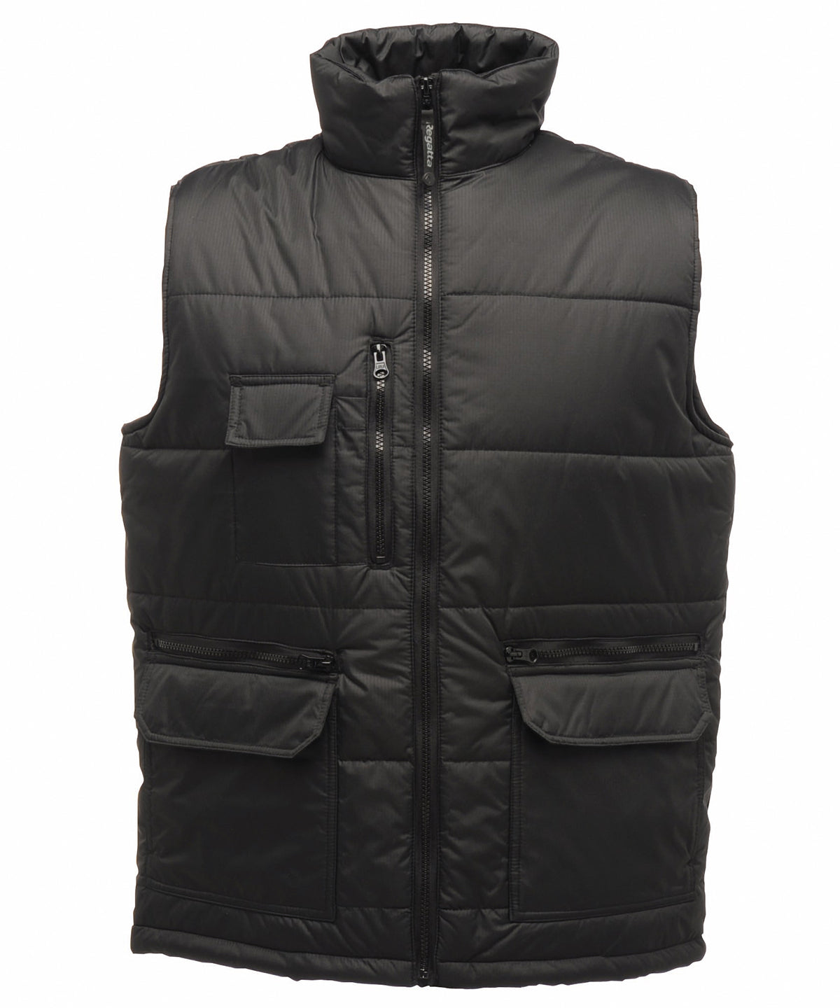 Gilets & Body Warmers - Steller multi-zip kroppsvärmare för herrar Black