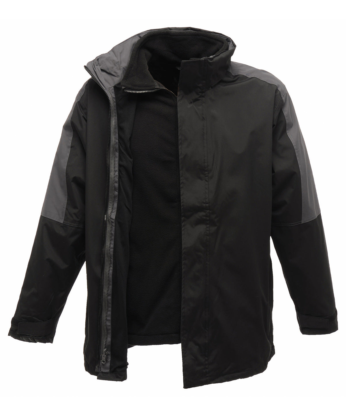 Jackets - Defender III 3-i-1 Jacka Black Seal Grey