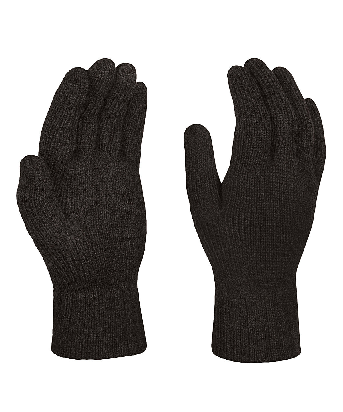 Gloves - Värmande Stickade Handskar för Kalla Dagar Black One size