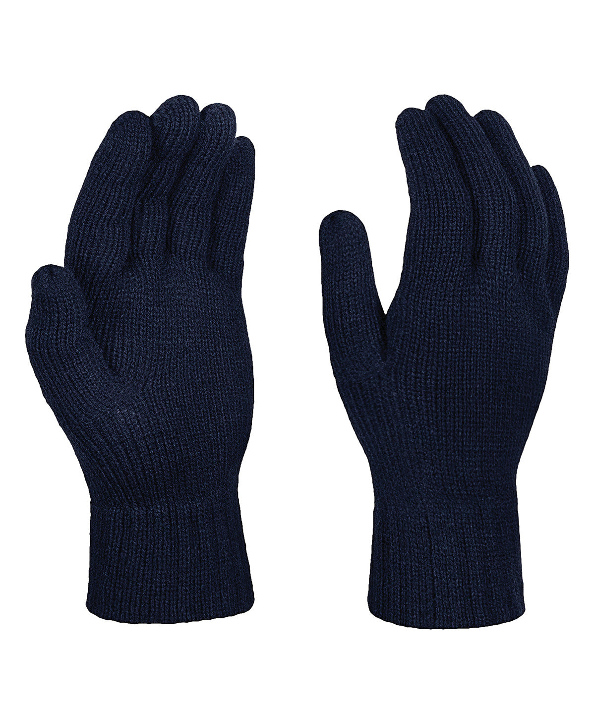 Gloves - Värmande Stickade Handskar för Kalla Dagar Navy One size