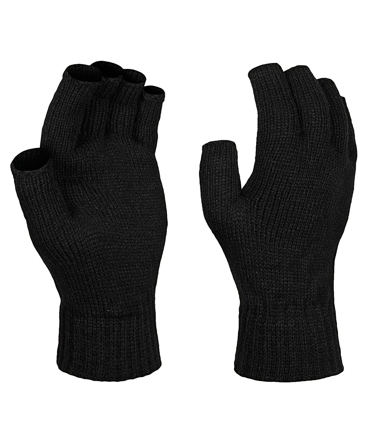 Gloves - Fingerlösa vantar för kombinerad funktion och komfort Black One size