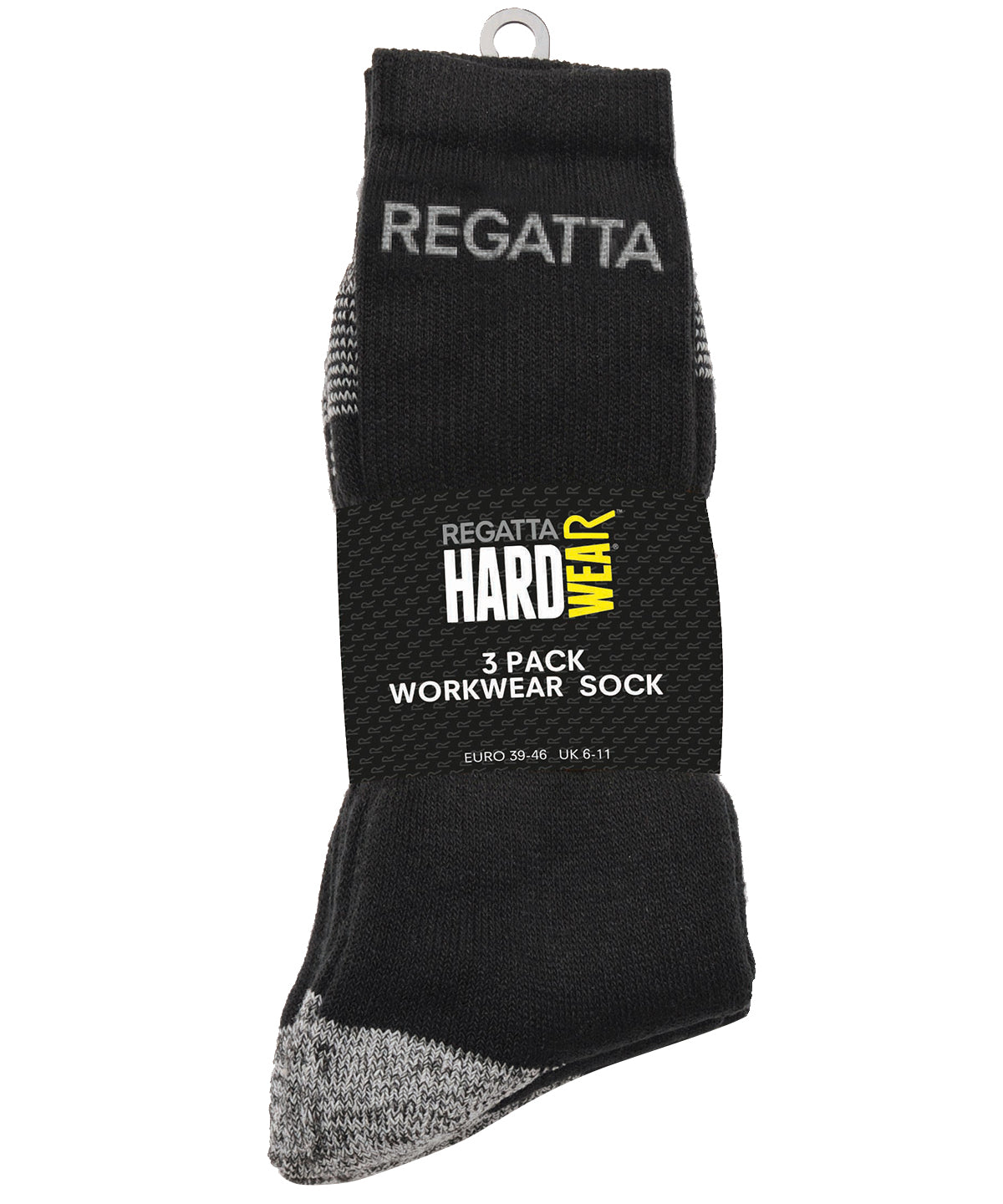 Socks - Bekväma och Hållbara Arbetssockor i 3-pack Black Socks UK 6 11