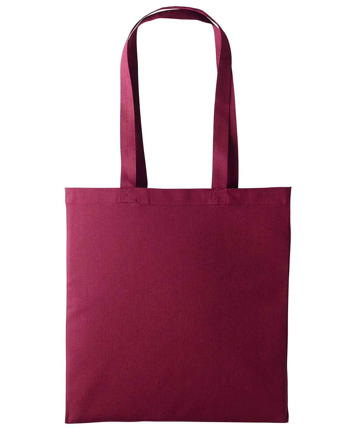 Bags - Återanvändbara Handväskor i Bomull med Långt Handtag Burgundy One size