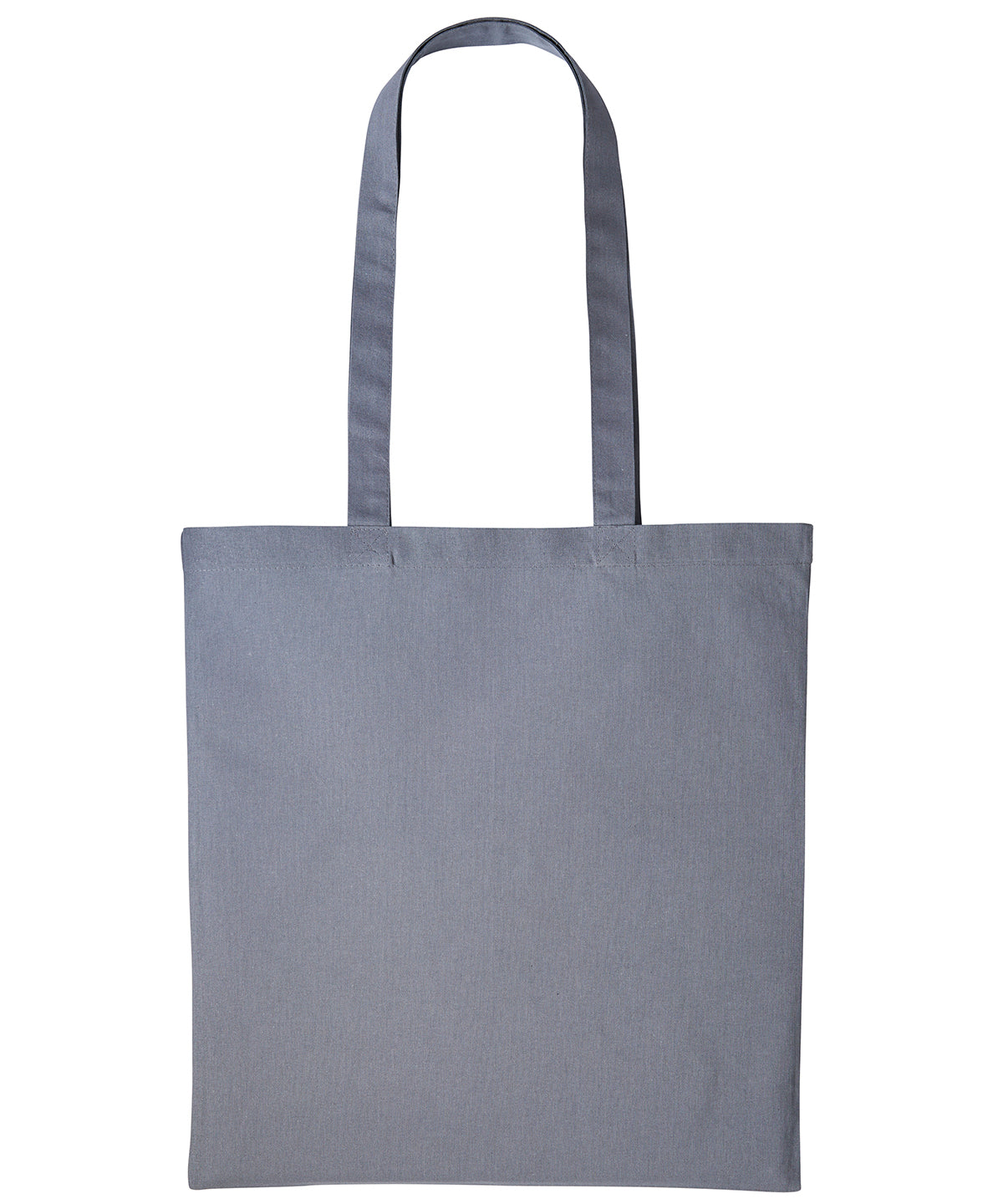 Bags - Återanvändbara Handväskor i Bomull med Långt Handtag Steel Mid Grey One size