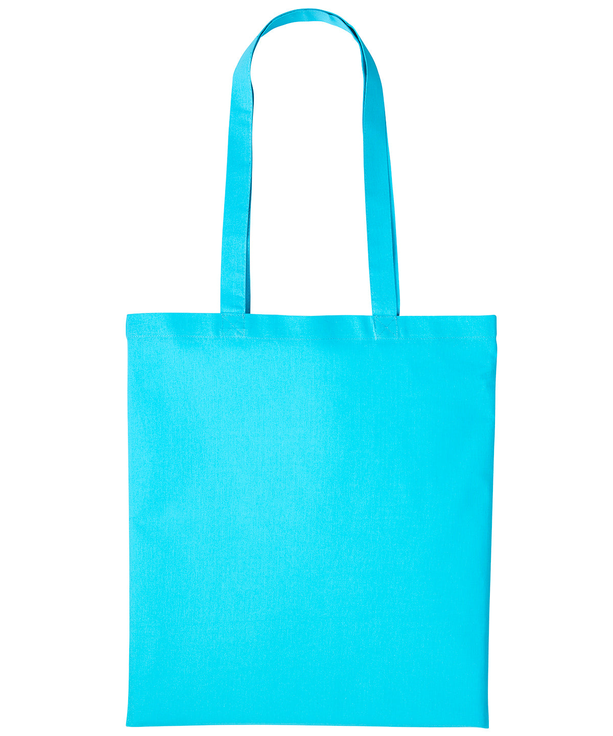 Bags - Återanvändbara Handväskor i Bomull med Långt Handtag Turquoise One size