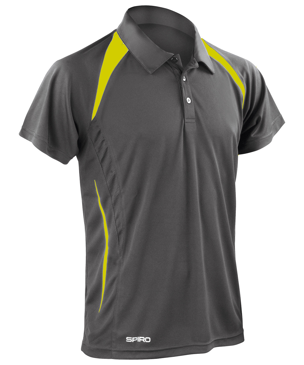 Polos - Spiro Team Spirit Sportpolo för Herrar Grey Lime