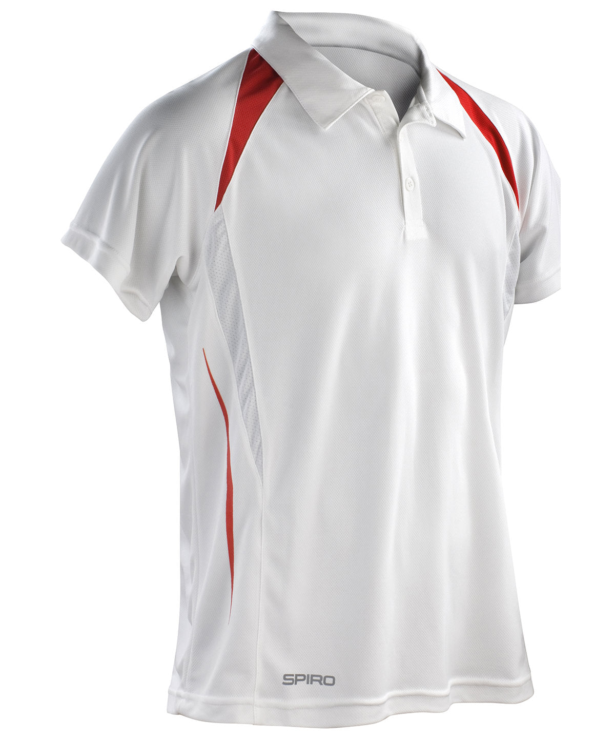 Polos - Spiro Team Spirit Sportpolo för Herrar White Red