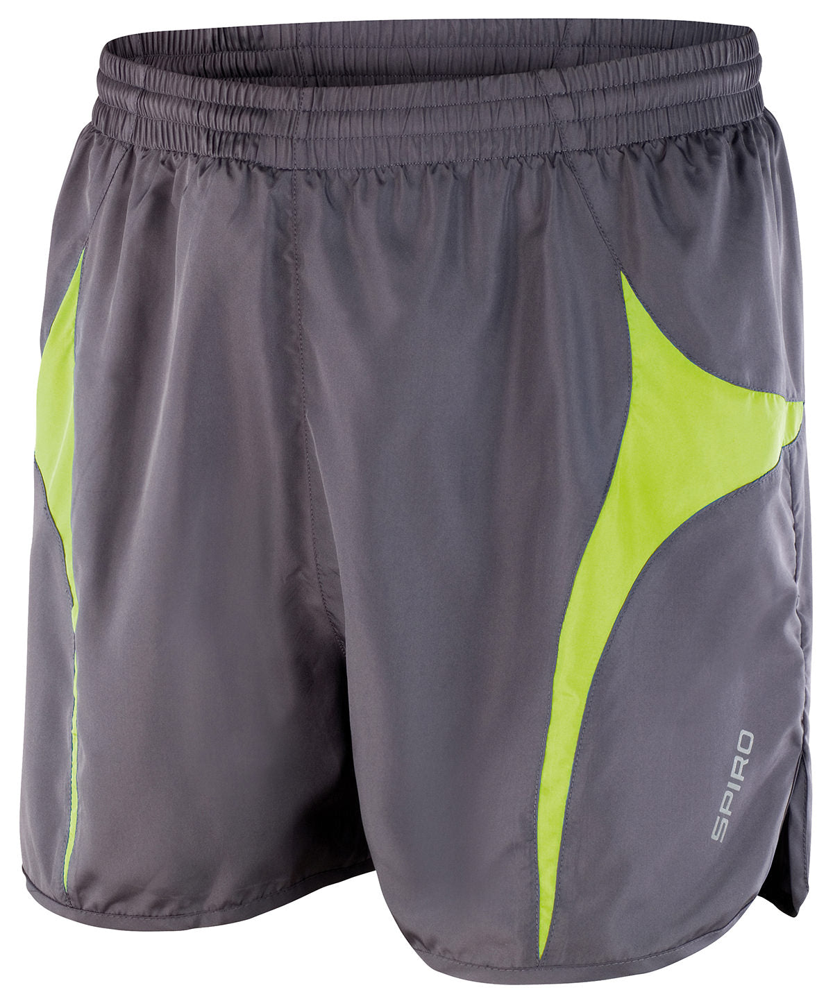 Shorts - Ultralätta Löparshorts med Andningsförmåga Grey Lime 2XL