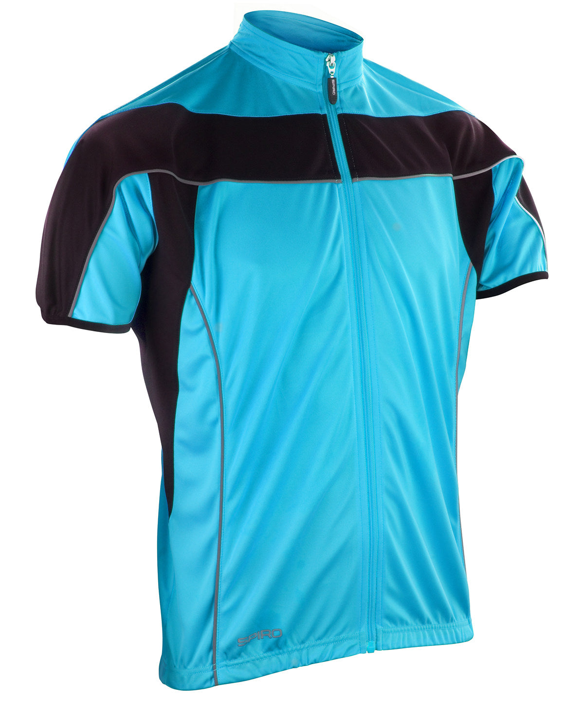 Jackets - Spiro Cykeltröja med Full Dragkedja Aqua Black