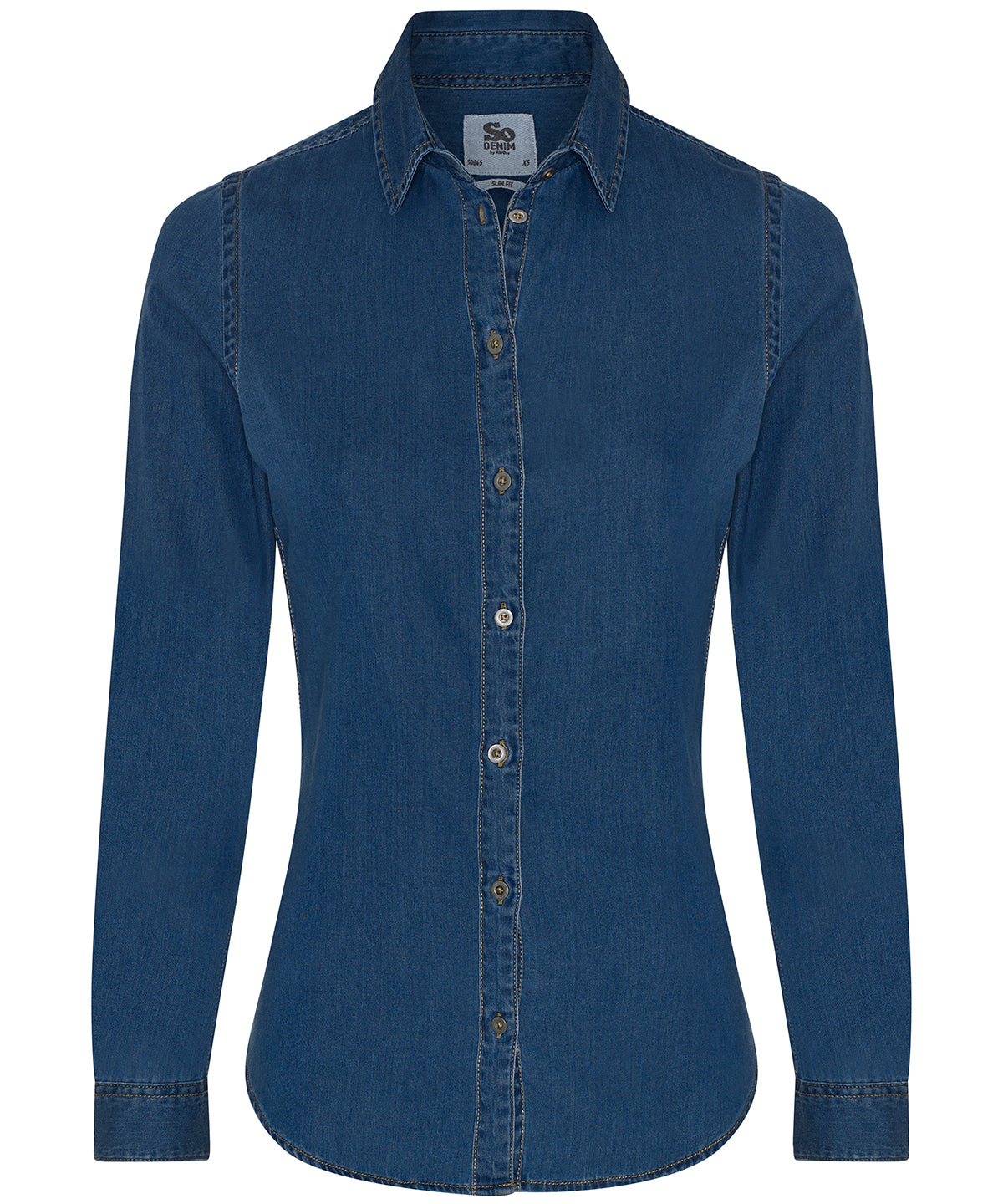 Shirts - Lucy Denimskjorta för Damer Dark Blue