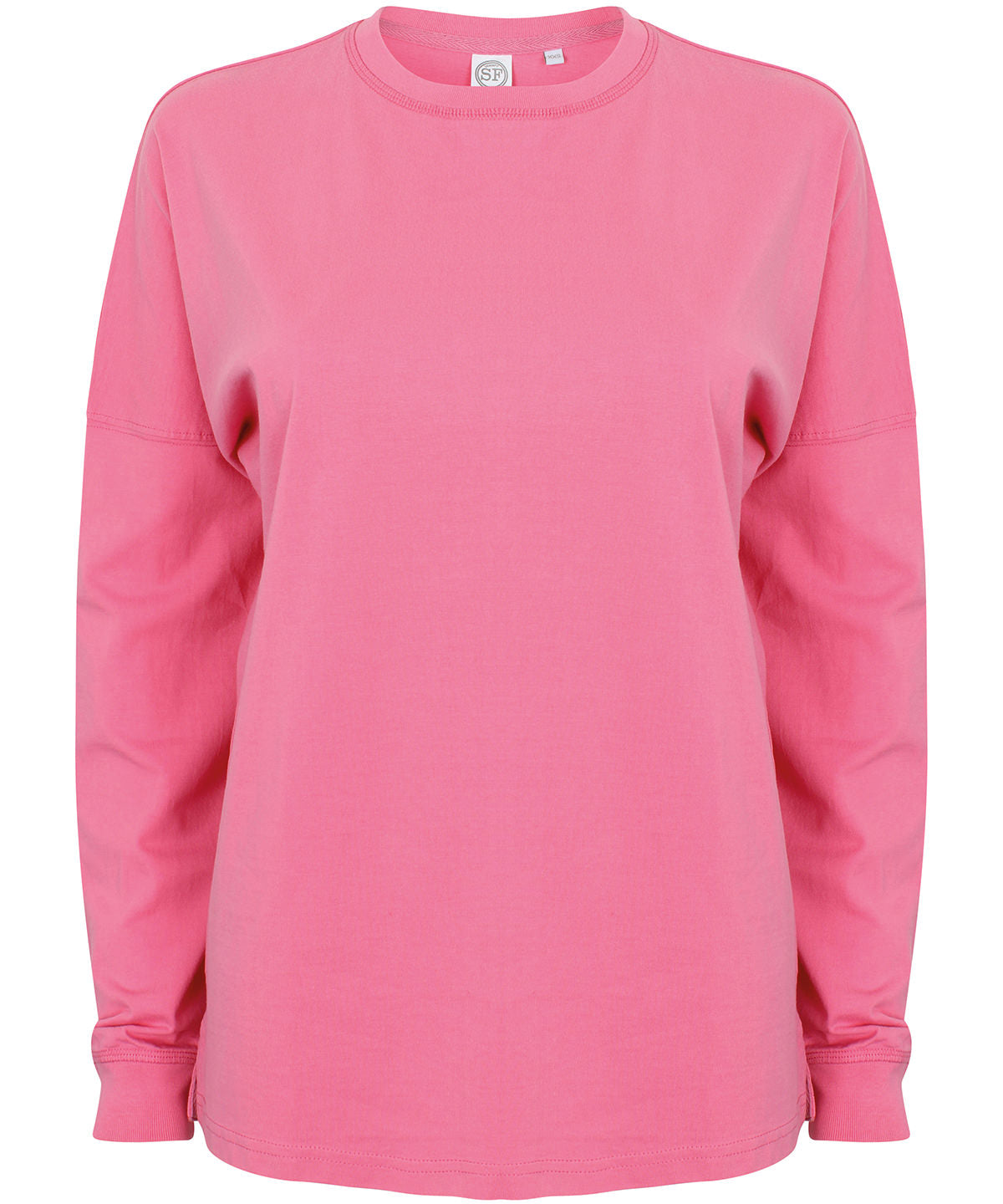 T-Shirts - Unisex Drop Shoulder Slogan Top Bright Pink