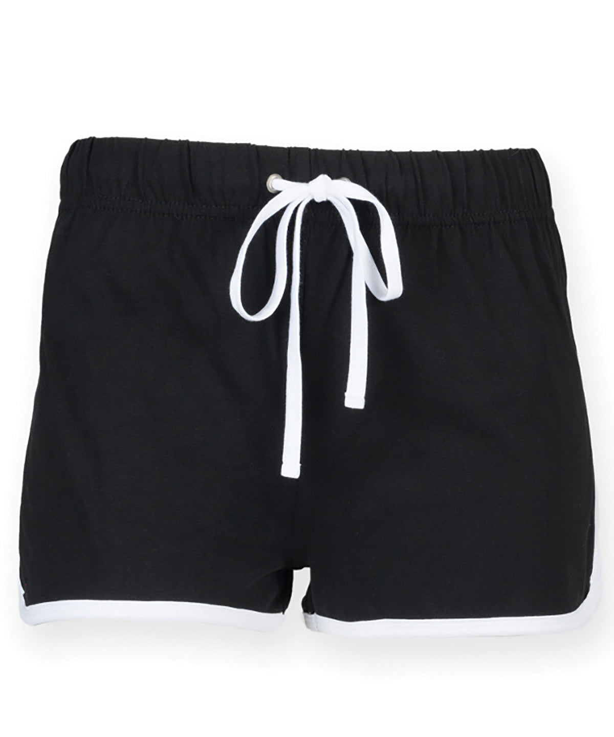 Shorts - Retro shorts för damer Black White