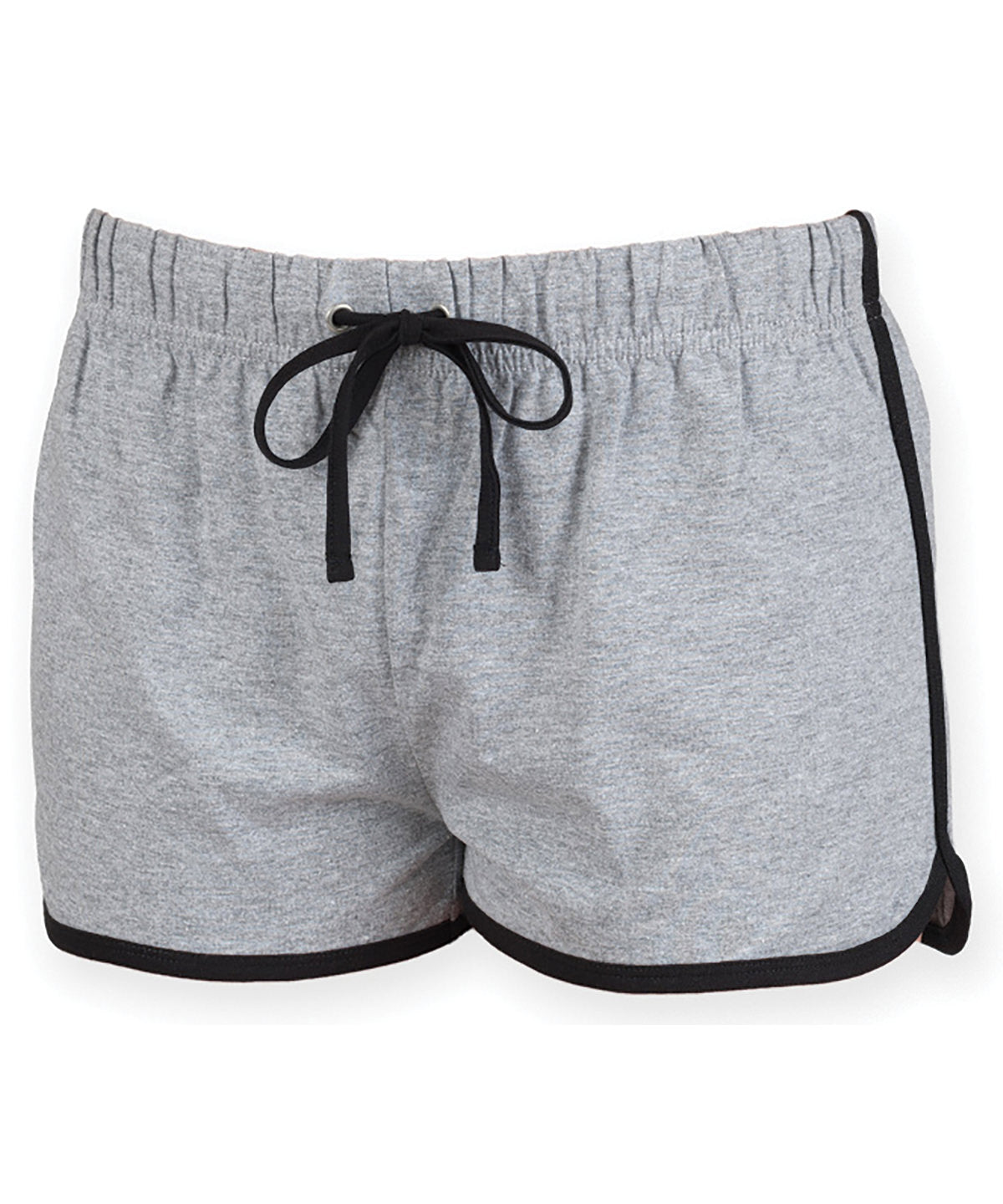 Shorts - Retro shorts för damer Heather Grey Black