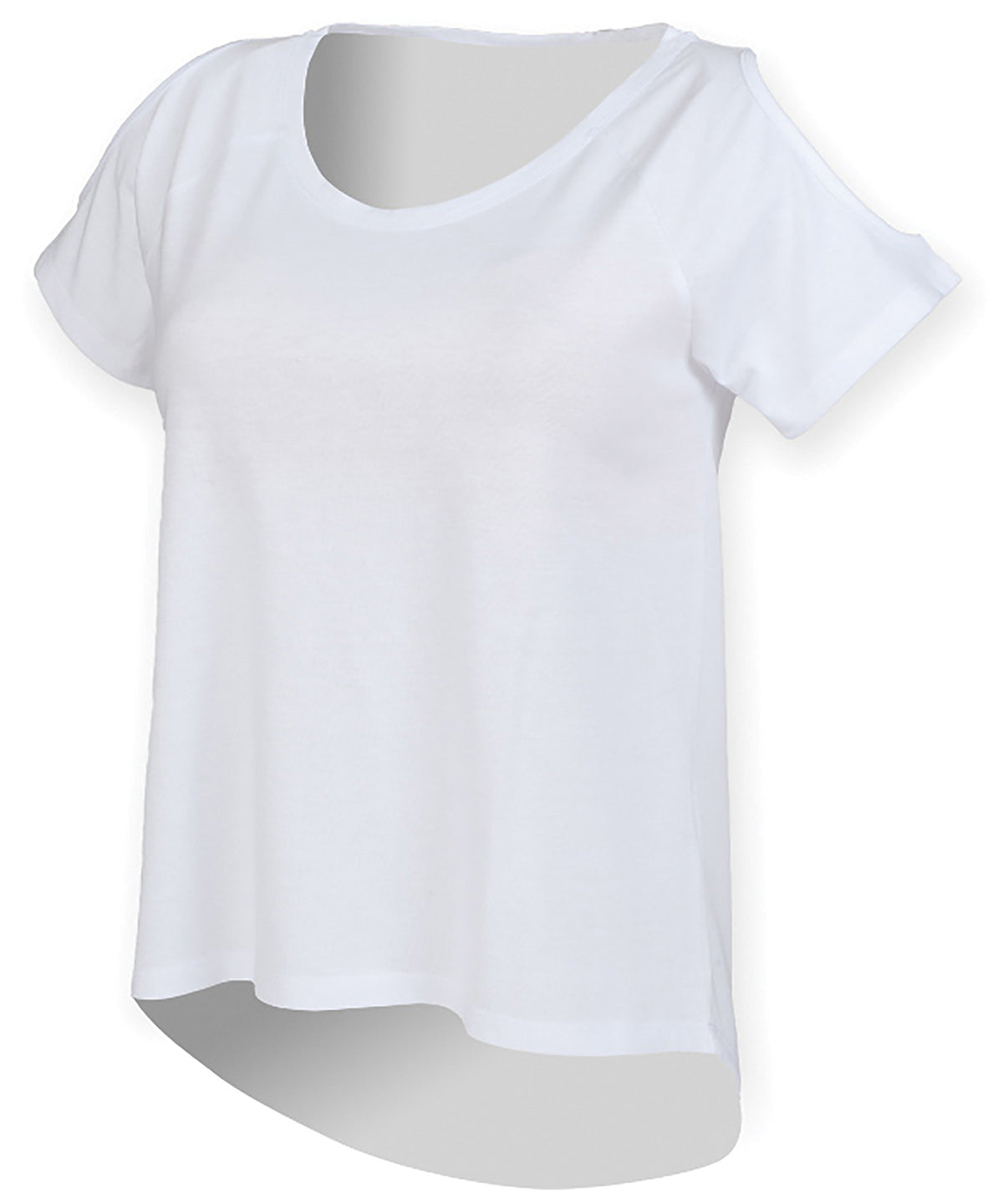 T-Shirts - Unik T-shirt med Droppdetalj White