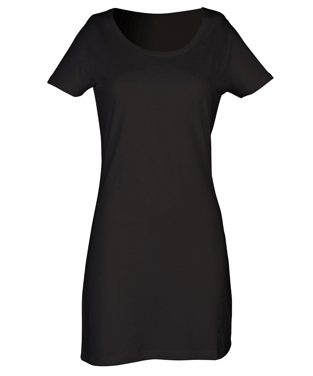 Dresses - T-shirtklänning för Damer Black