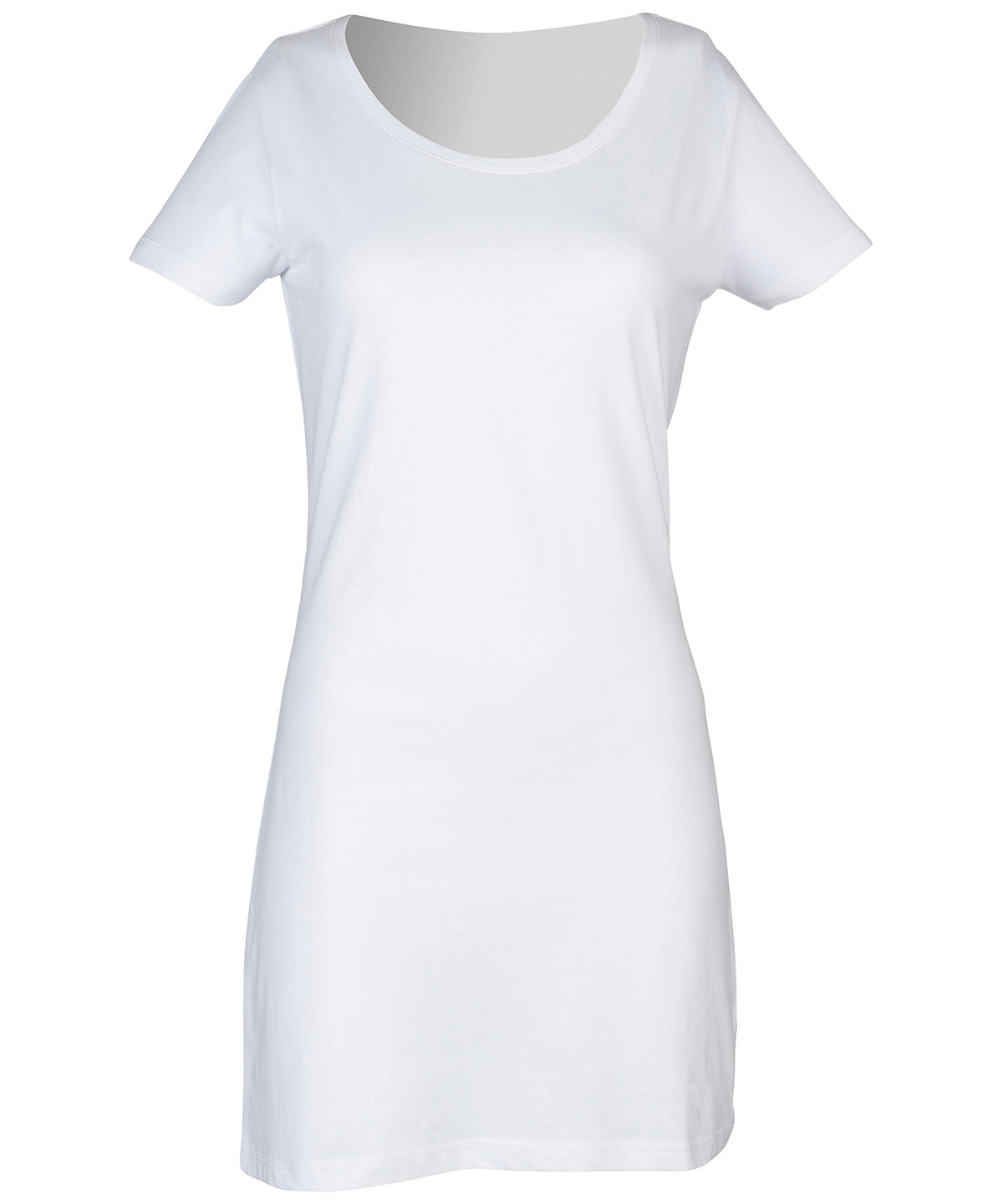 Dresses - T-shirtklänning för Damer White