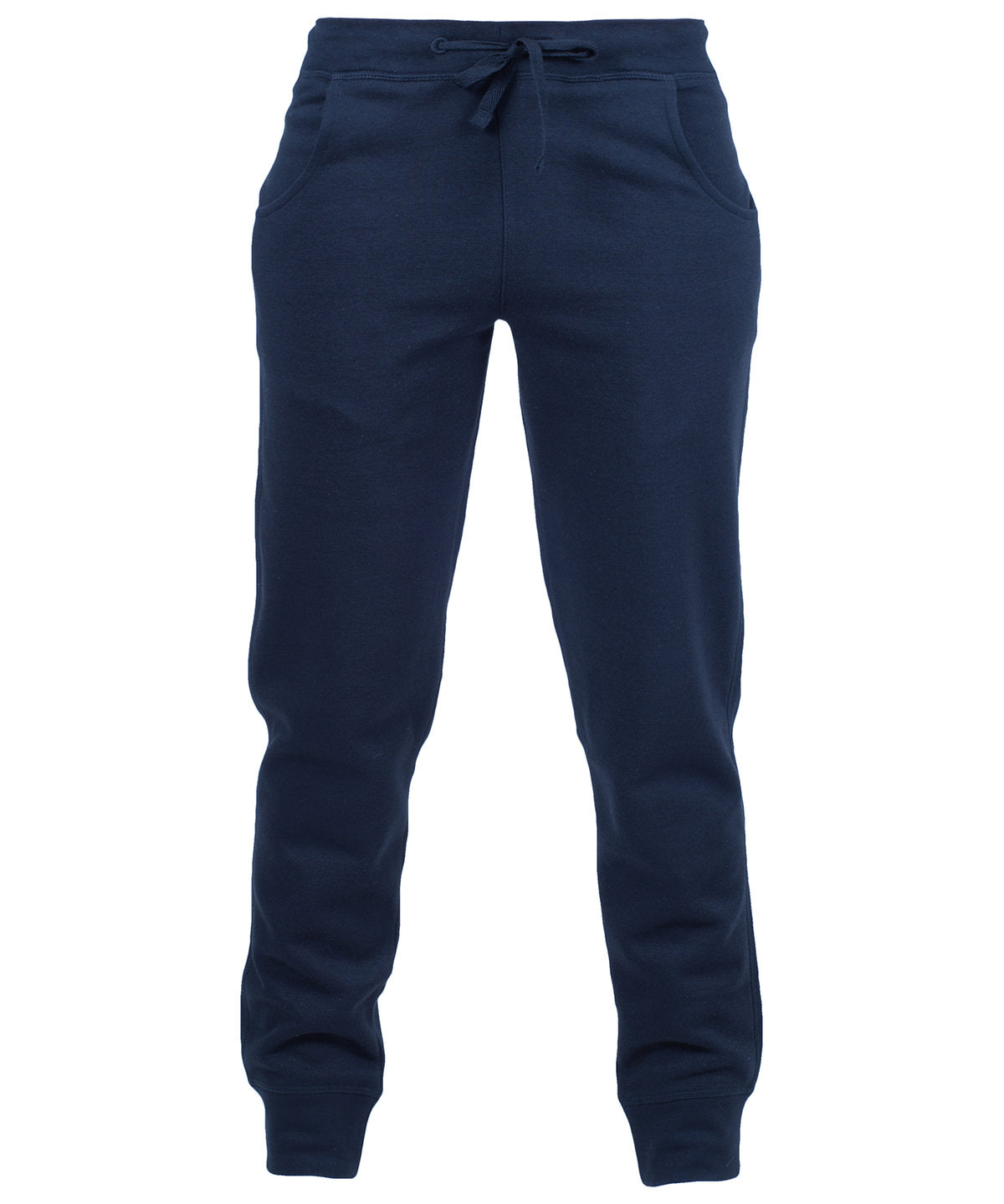 Sweatpants - Stilrena Damjoggers med Ribbade Muddar Navy