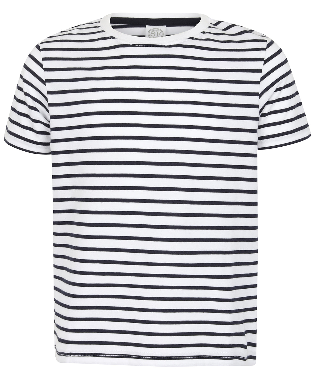 T-Shirts - Randig T-shirt för Barn White Oxford Navy