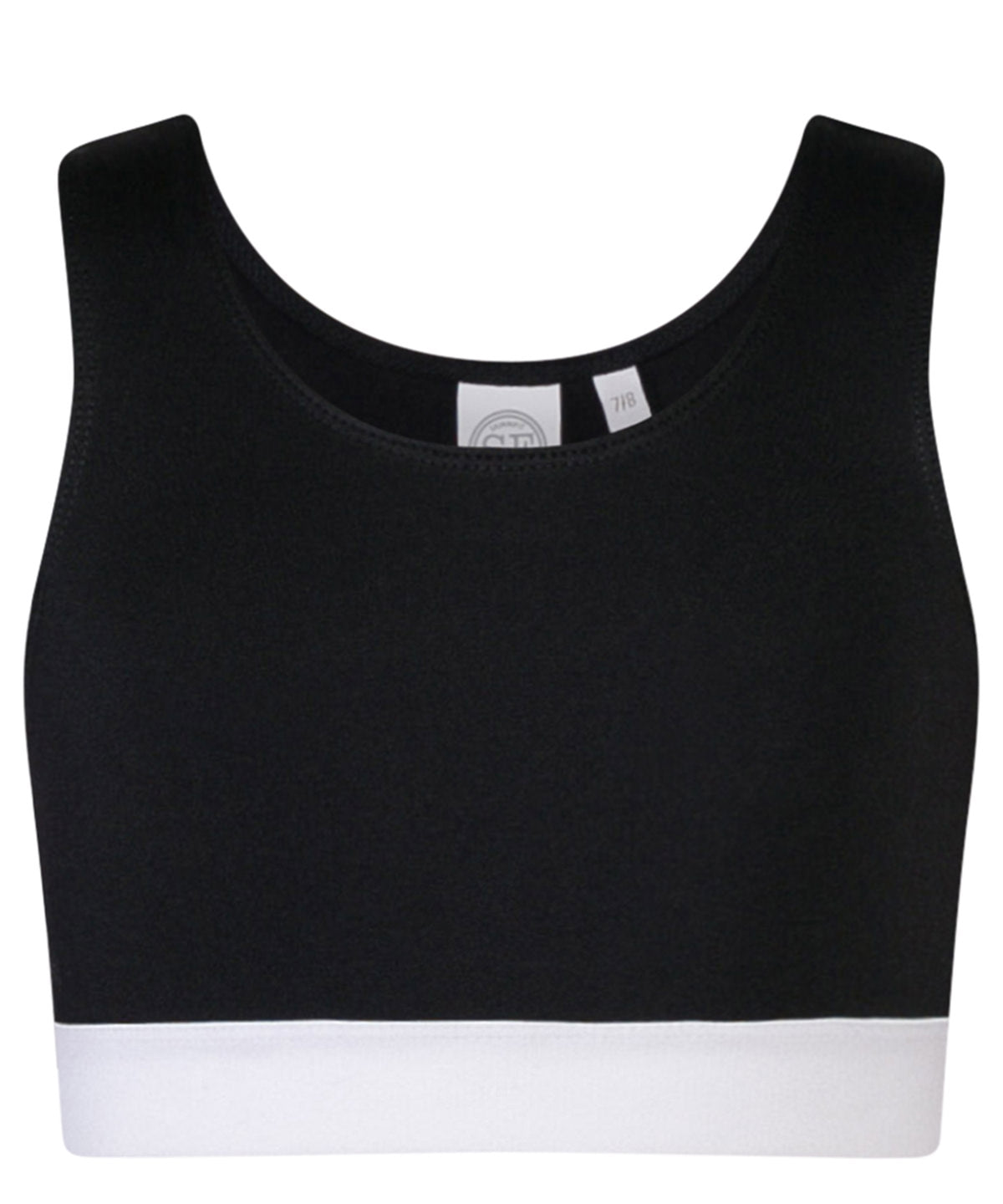 Vests - Barnens Fashion Crop Top Black White