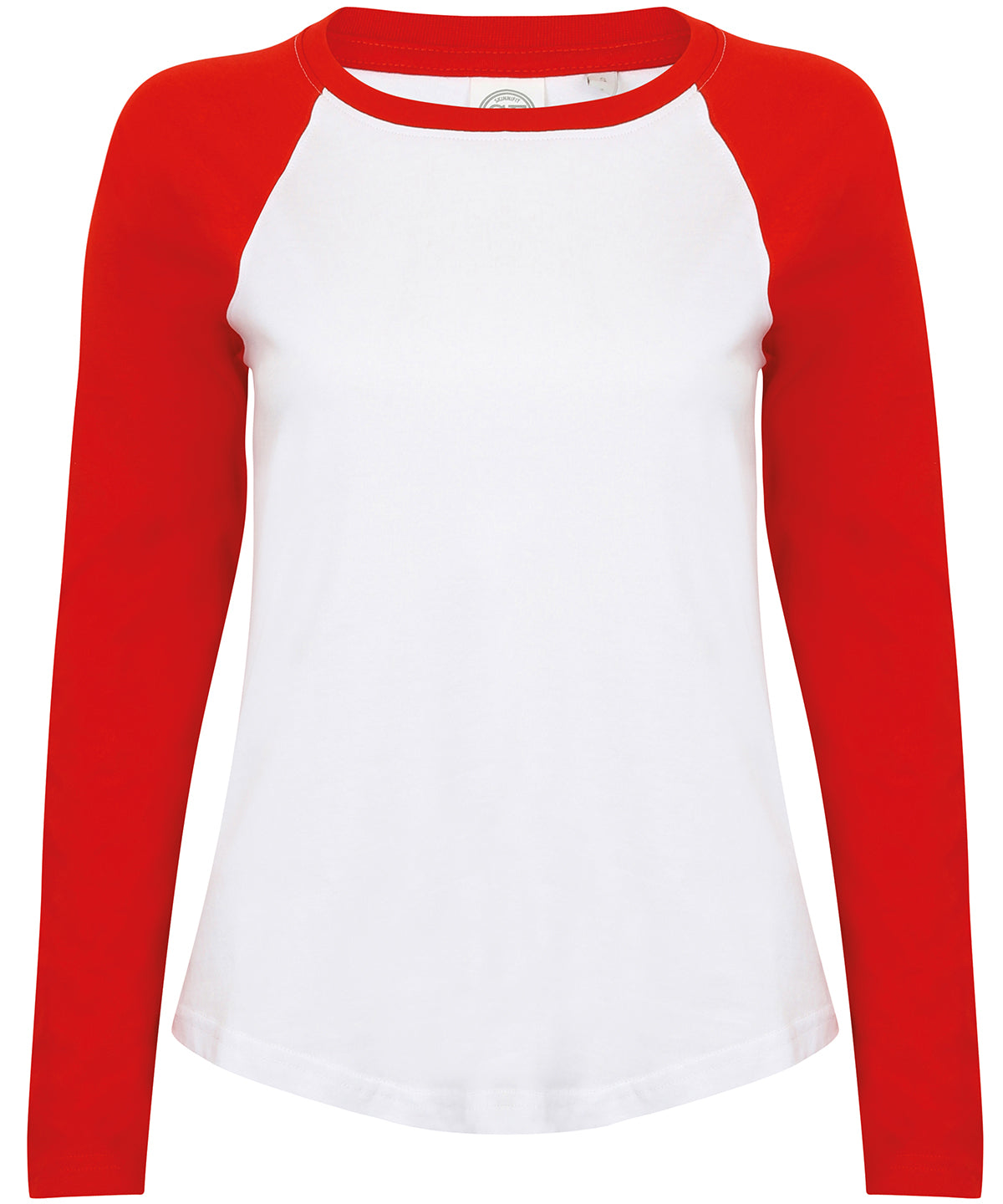 T-Shirts - Barns Långärmad Baseball T-shirt White Red