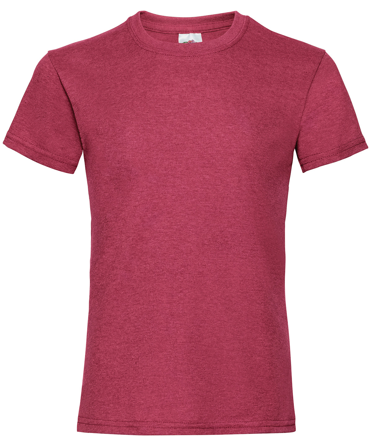 T-Shirts - Damvänlig T-shirt i 100% Bomull Vintage Heather Red