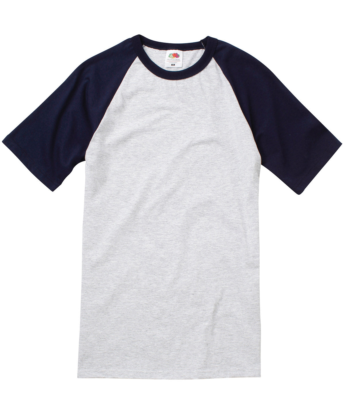 T-Shirts - Kortärmad Baseball T-shirt Heather Grey Deep Navy