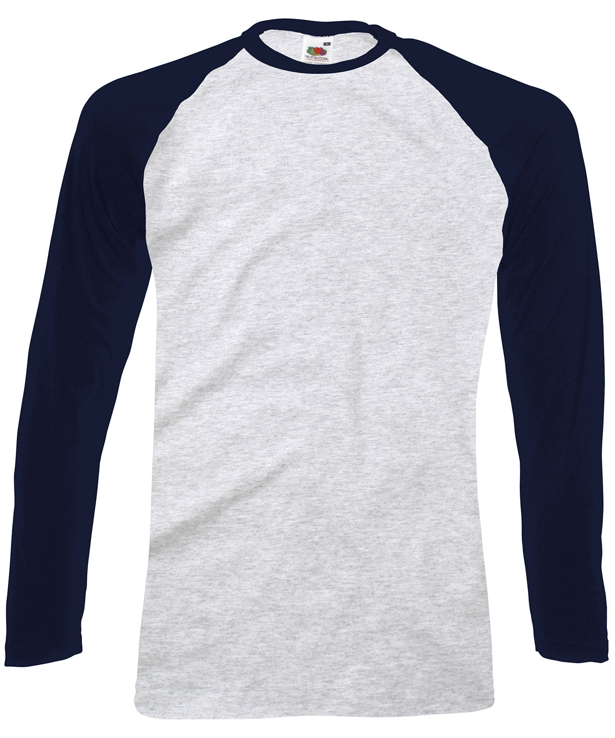 T-Shirts - Långärmad Baseball T-shirt Heather Grey Deep Navy