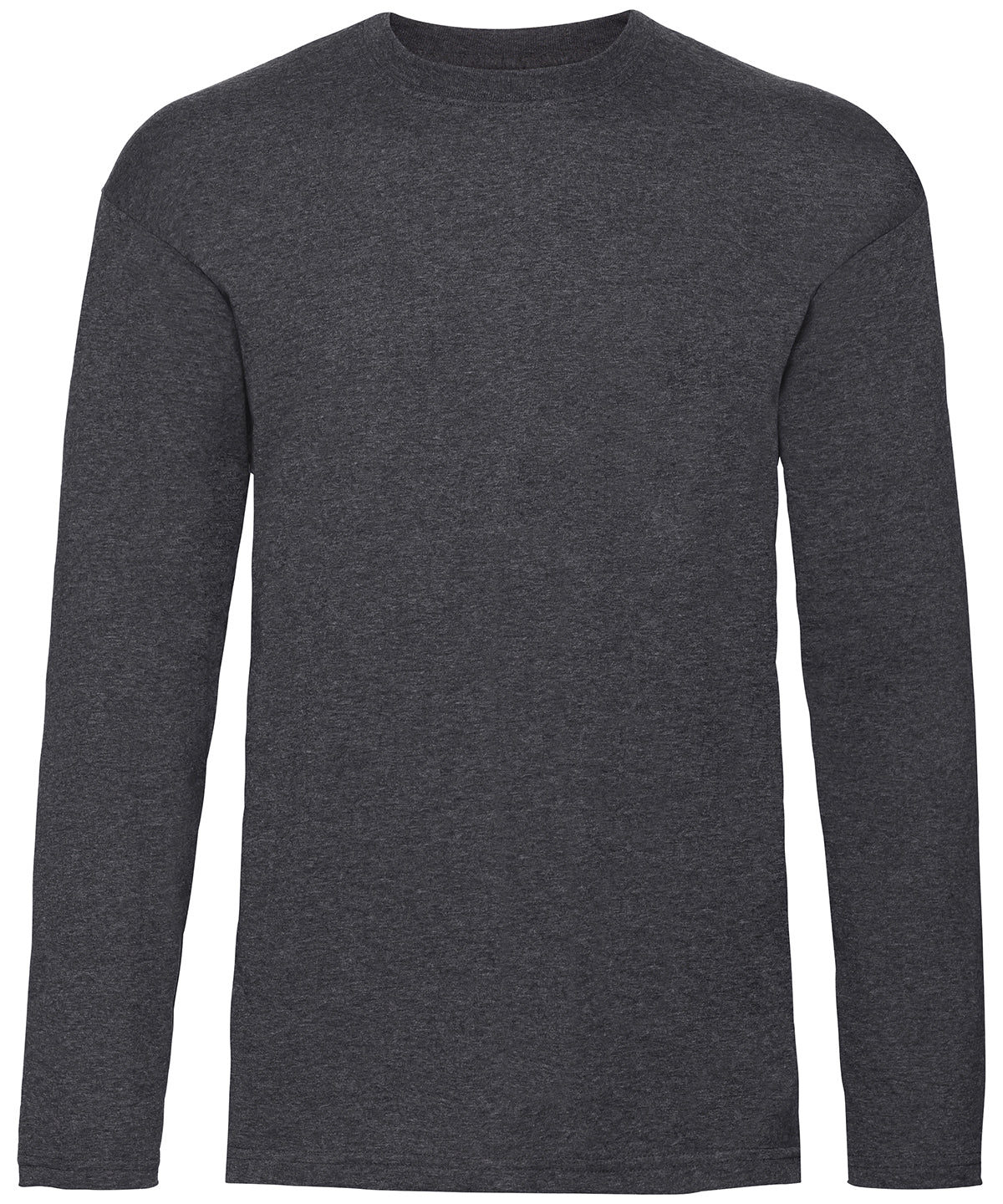 T-Shirts - Valueweight Långärmad T-shirt Dark Heather Grey