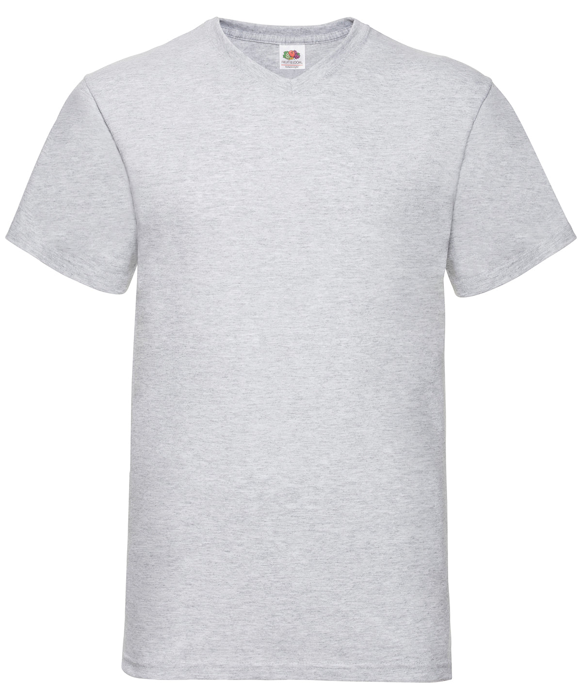 T-Shirts - Klassisk V-ringad T-shirt för Herrar Heather Grey