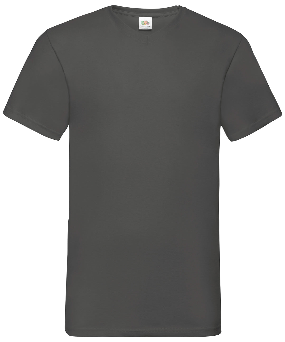 T-Shirts - Klassisk V-ringad T-shirt för Herrar Light Graphite