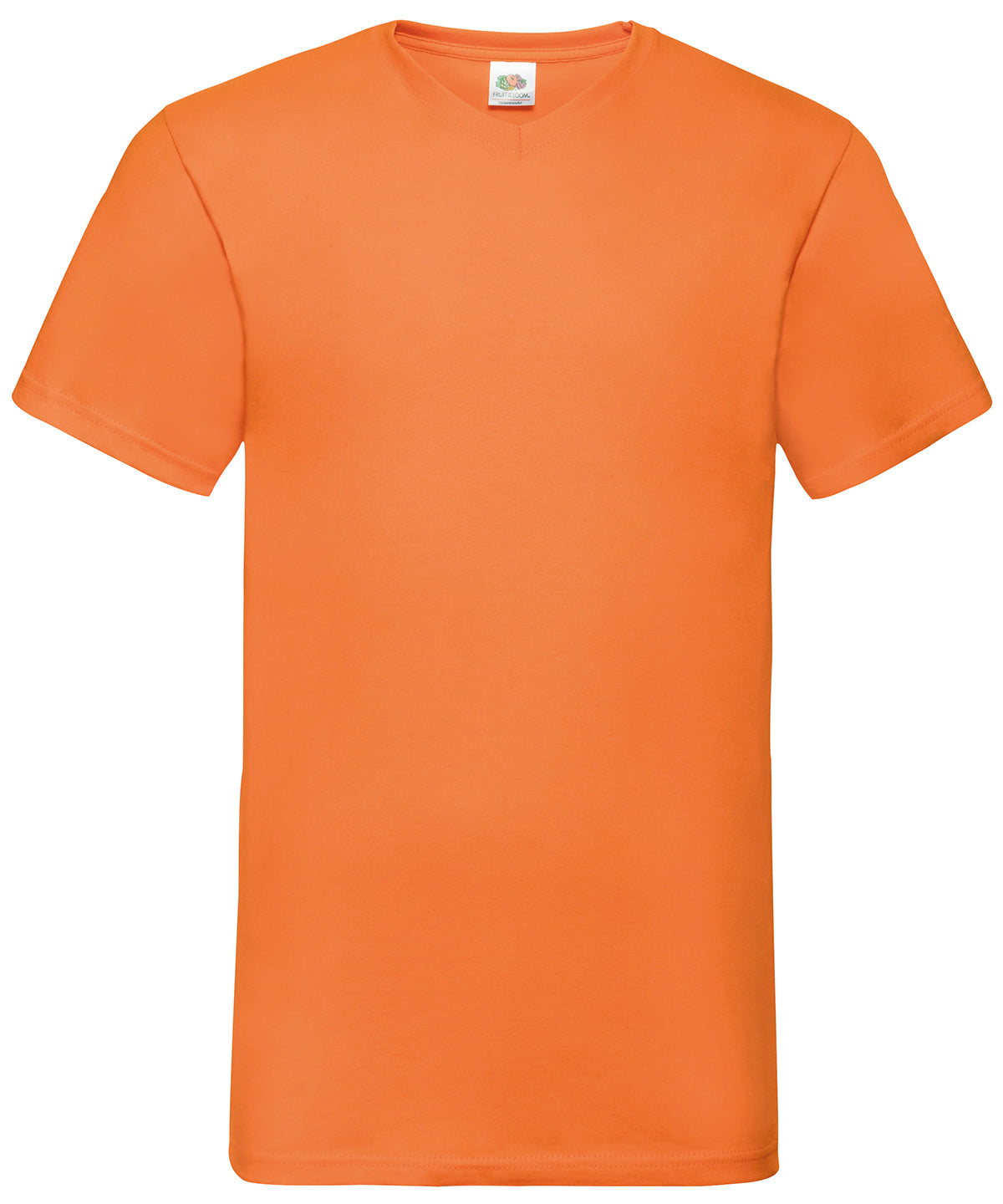 T-Shirts - Klassisk V-ringad T-shirt för Herrar Orange