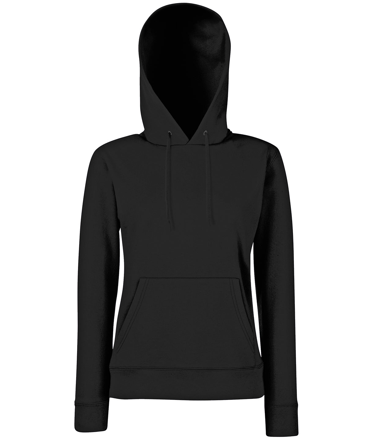 Hoodies - Klassisk 80/20 Hoodiesweater för Damer Black