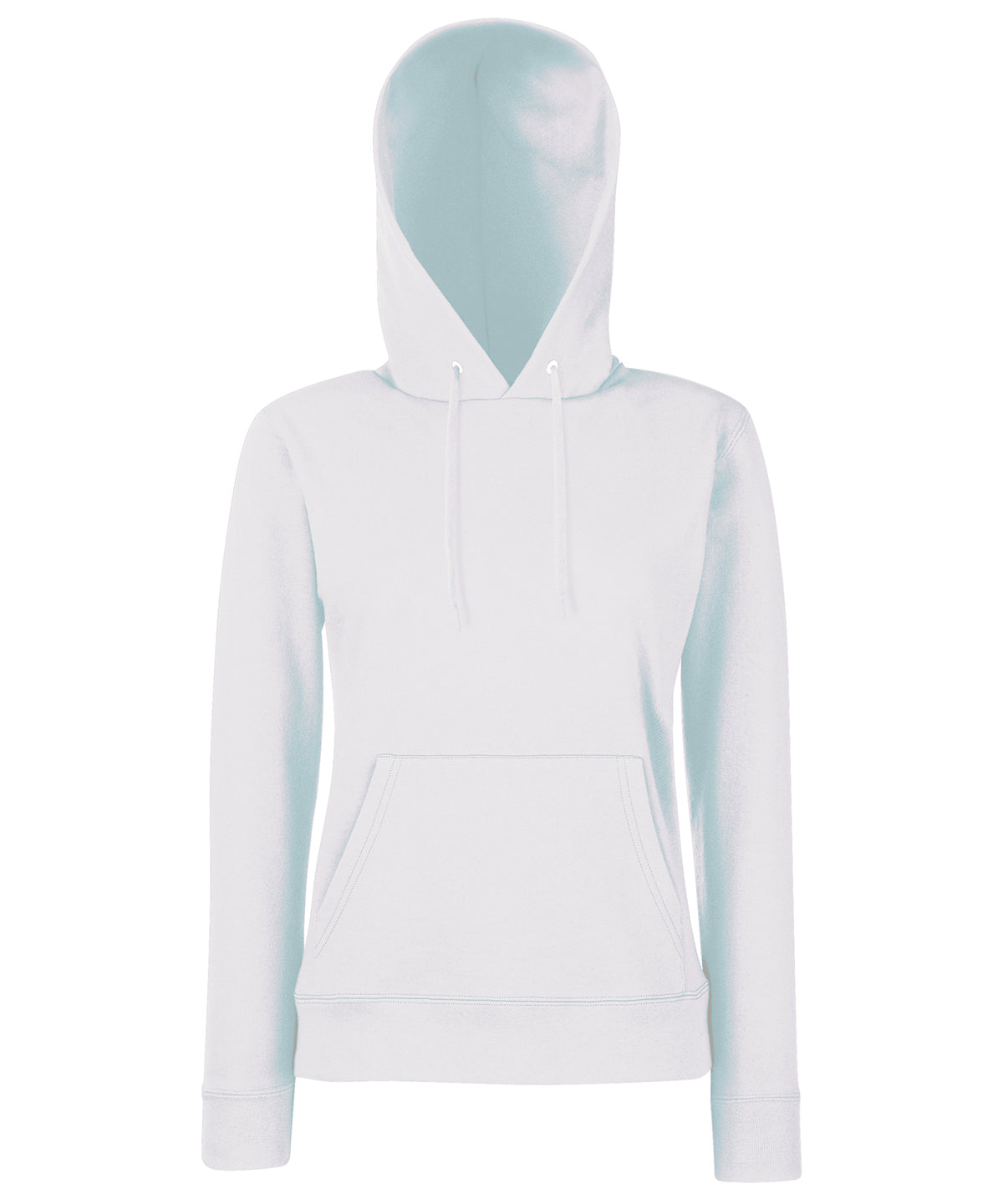 Hoodies - Klassisk 80/20 Hoodiesweater för Damer White