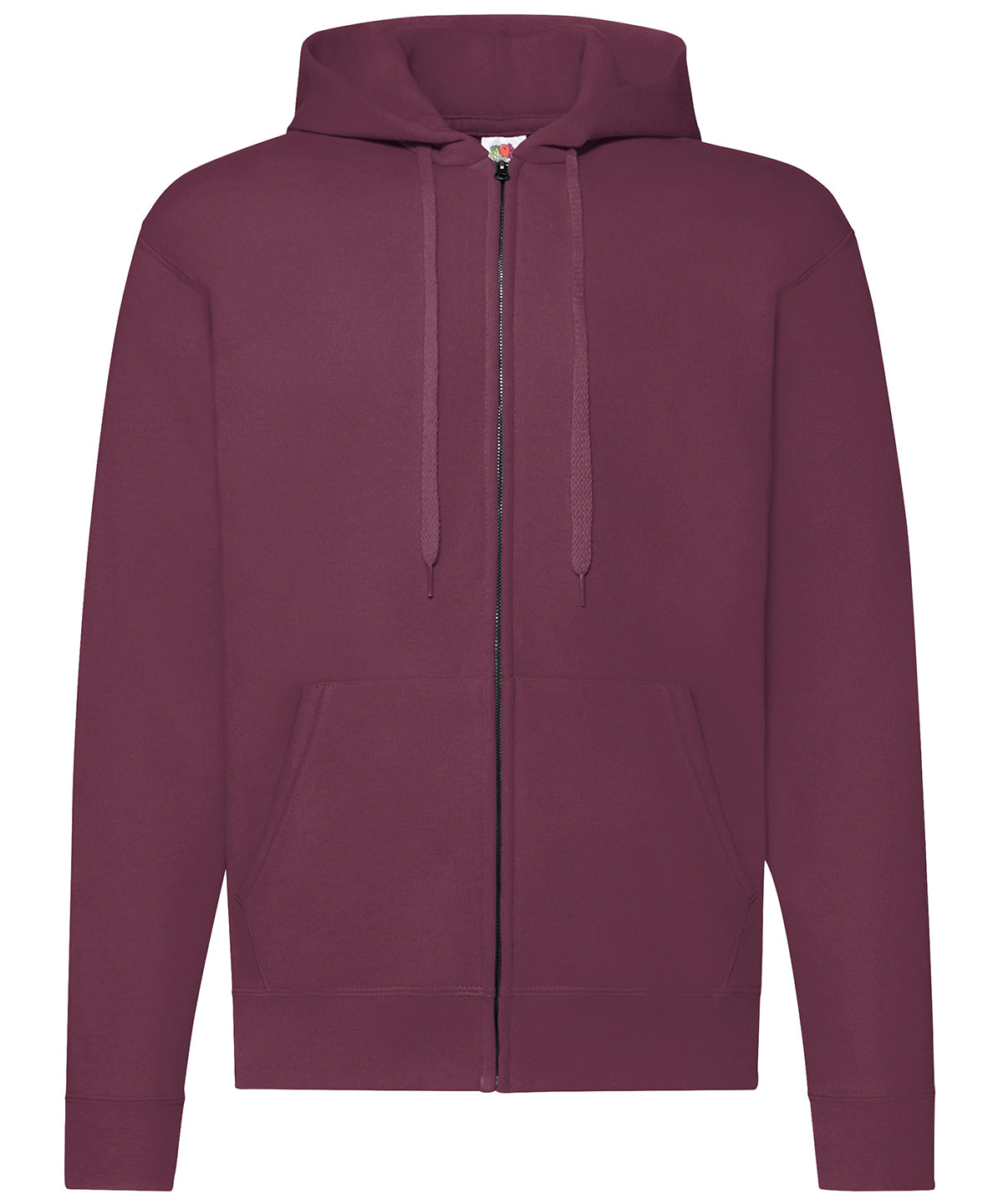 Hoodies - Klassisk Huvjacka Burgundy