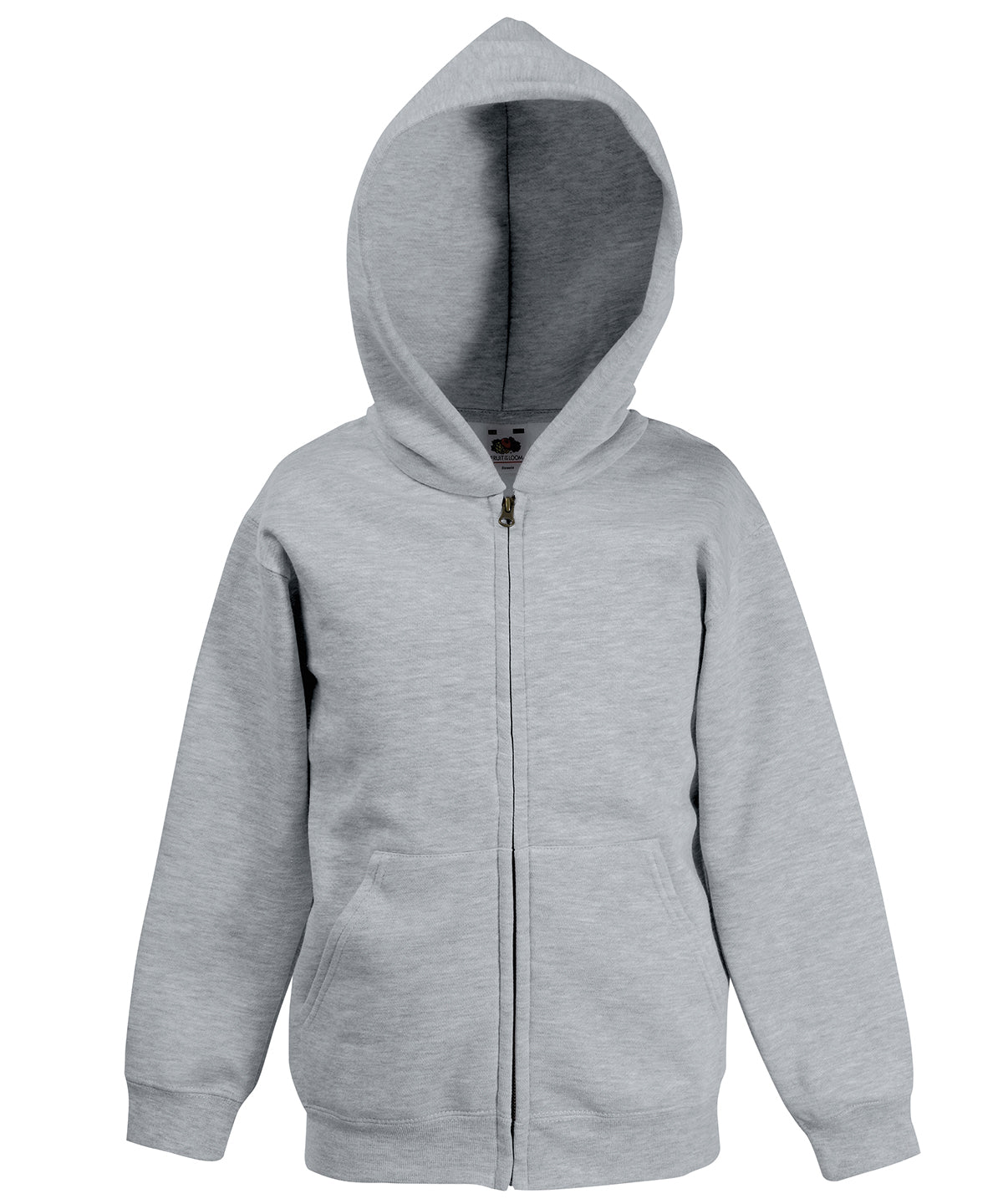 Hoodies - Barnens Klassiska Hoodiejacka Heather Grey