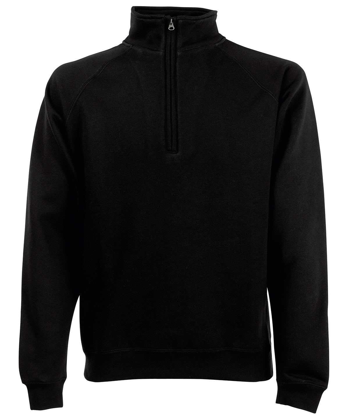 Sweatshirts - Klassisk Zip-Neck Sweatshirt för Herrar Black