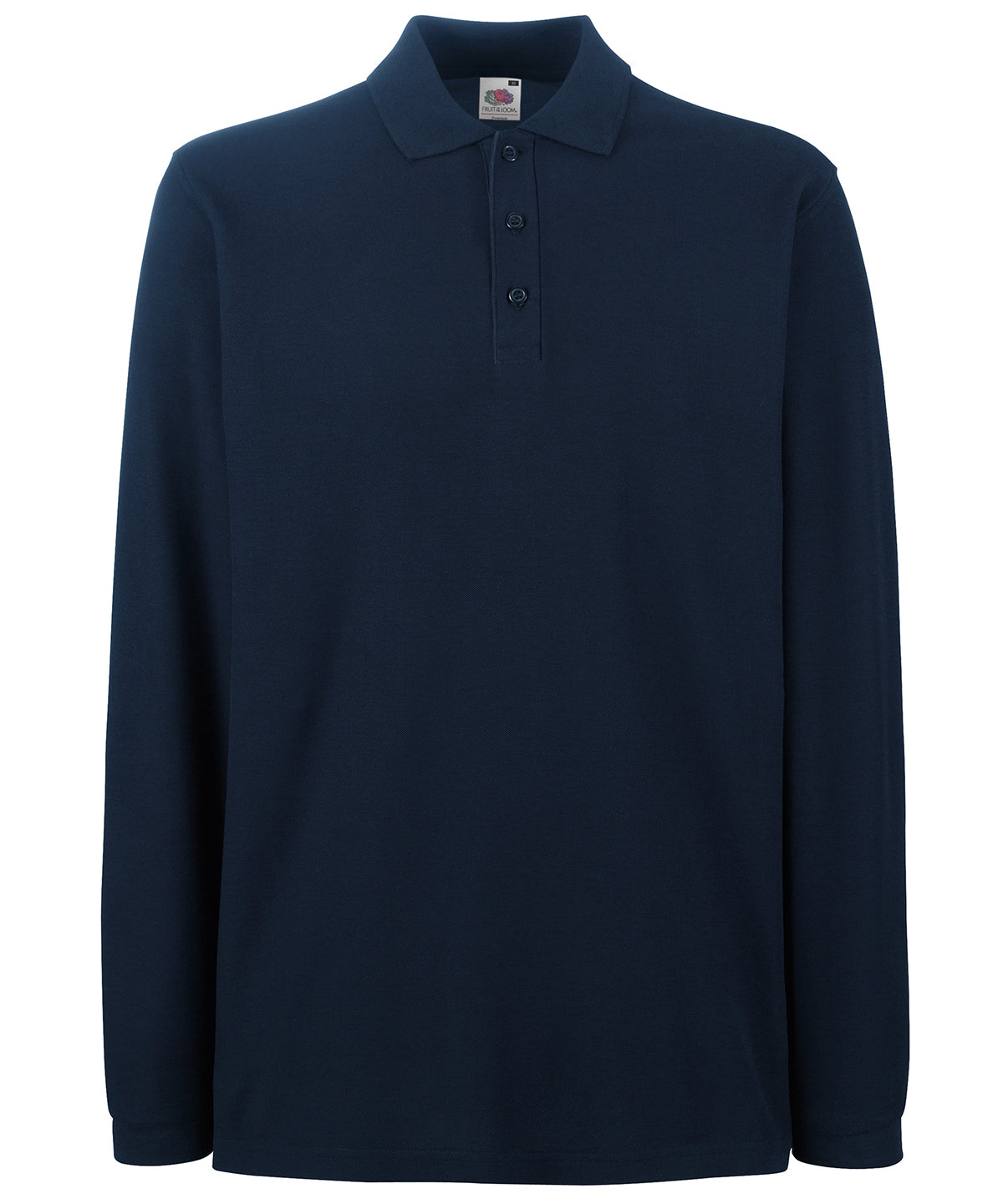 Polos - Premium Långärmad Pikétröja Deep Navy