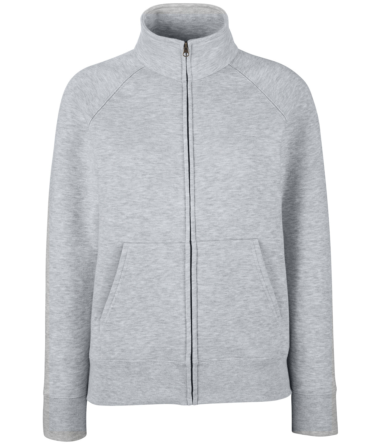 Sweatshirts - Dam Premium Sweatshirtjacka Heather Grey