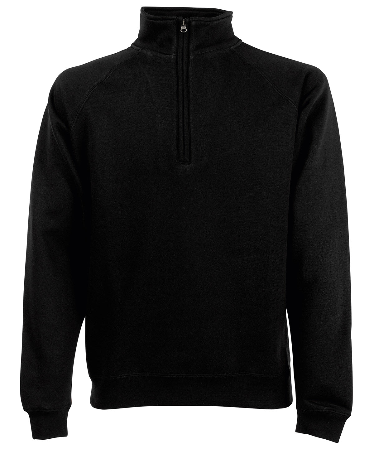 Sweatshirts - Premium Zip-Neck Sweatshirt Black