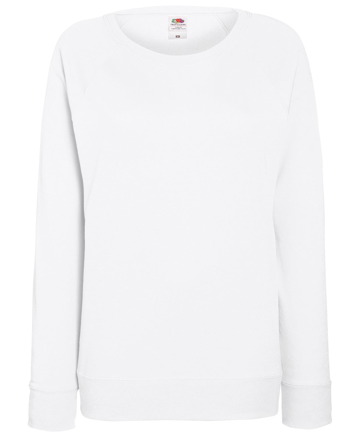 Sweatshirts - Dam lättvikts raglan sweatshirt White