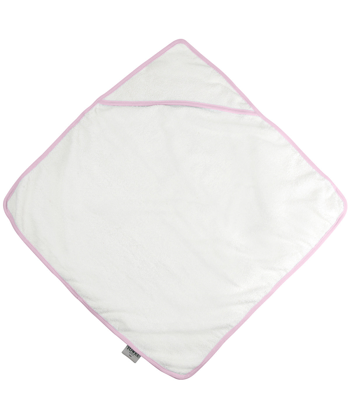 Towels - Babyhuvhandduk White Pink One size