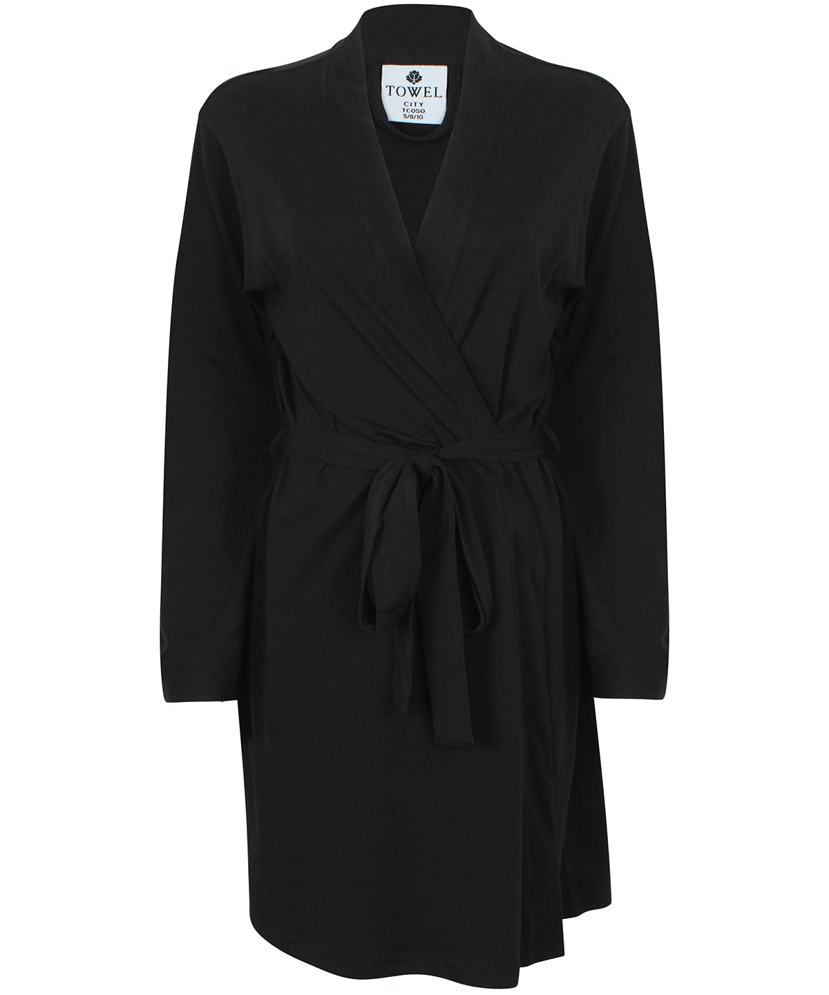 Robes - Elegant och Bekväm Damkimono i Bomullsjersey Black