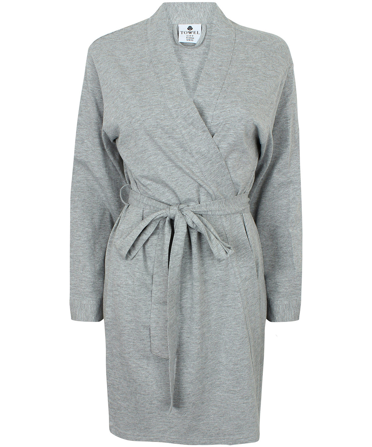 Robes - Elegant och Bekväm Damkimono i Bomullsjersey Heather Grey