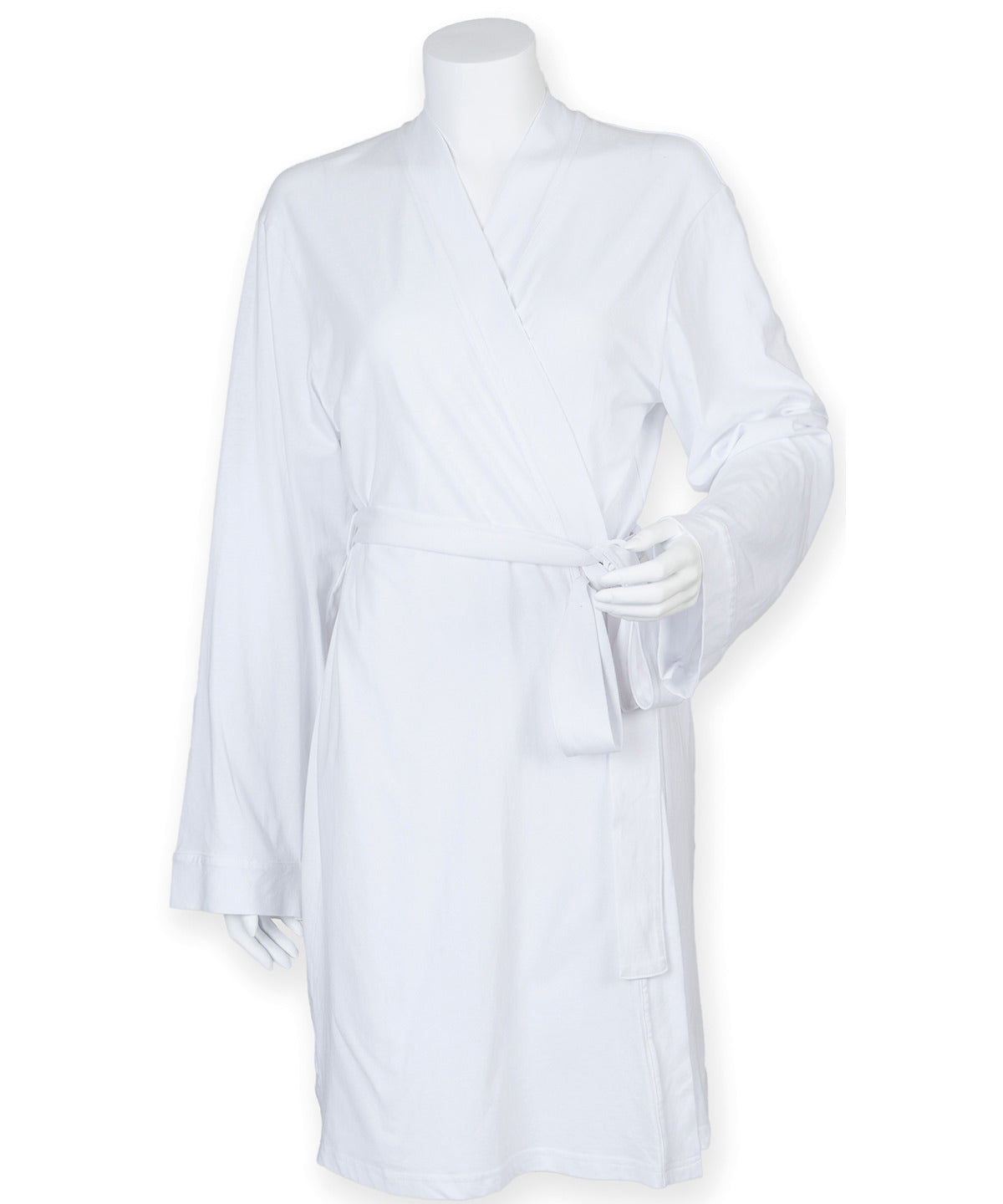 Robes - Elegant och Bekväm Damkimono i Bomullsjersey White