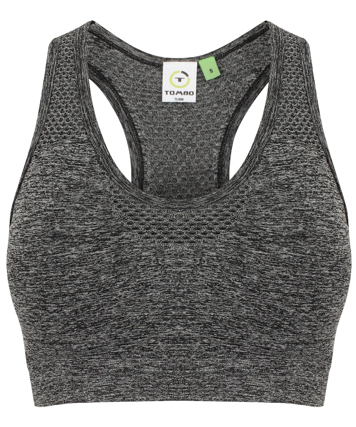 Bras - Sömlös sport-bh för damer Dark Grey Marl